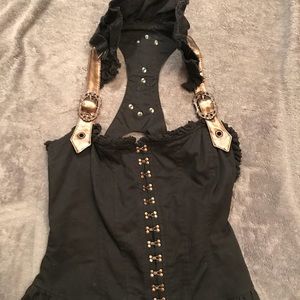 Lip Service Steam Punk Corset-like top